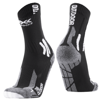 Chaussettes X-Bionic Trek Outdoor Socks Opal Black/Dolomite Grey Melange