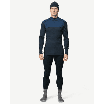 T-shirt a manches longues Devold Lauparen Merino 190 Zip Neck Men 284A INK/LICHEN/BLACK