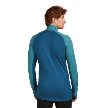 T-shirt a manches longues Icebreaker Merino 200 ZoneKnit™ LS Half Zip Men ATLANTIS/TOPAZ/CB