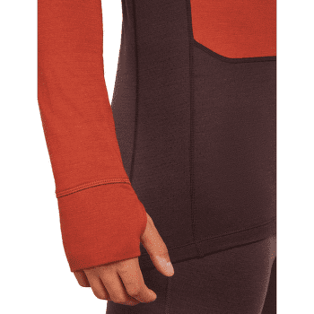 T-shirt a manches longues Icebreaker Merino 260 ZoneKnit™ LS Half Zip Men JET HTHR-011