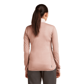 Sweat-shirt Icebreaker Merino Blend 300 RealFleece™ Descender LS Zip Women SUMMIT/BLUSH/CB