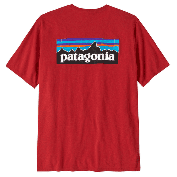 T-shirt a manches courtes Patagonia P-6 Logo Responsibili Tee Men Amanita Red