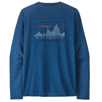 T-shirt a manches longues Patagonia L/S Cap Cool Daily Graphic Shirt Men 73 Skyline: Clement Blue X-Dye
