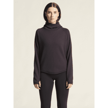 T-shirt a manches longues Craft Grid Hood Women DK PLUM