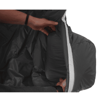 Sac de couchage Grüezi bag Synpod Fusion Zero 185 Dark Asphalt