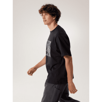 T-shirt a manches courtes Arcteryx Kragg Cotton Lithographica SS Men Black