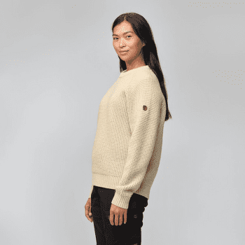 Pull Fjällräven Övik Waffle Knit Women Light Beige