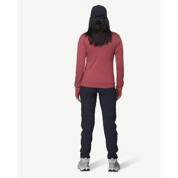 Sweat-shirt Devold Egga Grid Merino Jacket Women 753B  MARSALA/RAW WHITE