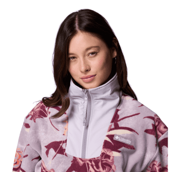Sweat-shirt Columbia Sequoia Grove Printed Half Zip Women Shale Purple Blossoming 554
