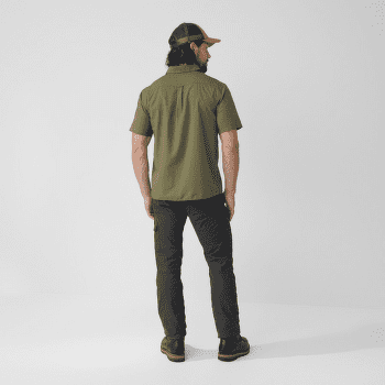 Chemises a manches courtes Fjällräven Övik Lite Shirt SS Men Dark Navy-Dawn Blue
