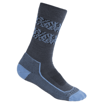 Chaussettes Icebreaker Hike+ Light Crew Natural Summit Women GRAPHITE/BAJA/BLACK