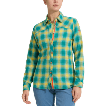 Chemises a manches longues La Sportiva Rambler Flannel Shirt Women Black/Cherry Tomato