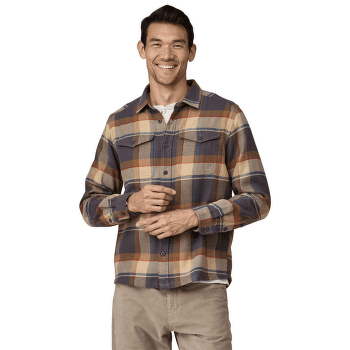 Chemises a manches longues Patagonia Fjord Flannel Shirt Men Hibernate: Sunken Blue