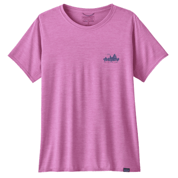 T-shirt a manches courtes Patagonia Cap Cool Daily Graphic Shirt Women 73 Skyline: Brisk Purple X-Dye