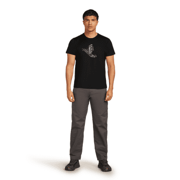 T-shirt a manches courtes Icebreaker Merino 150 Tech Lite SS Tee Skiing Yeti Men BLACK