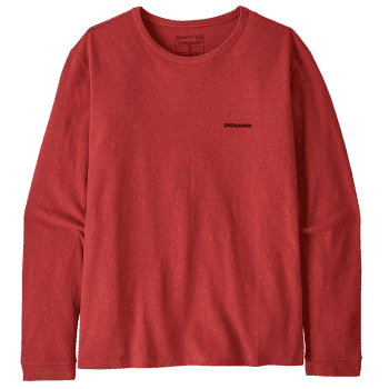 T-shirt a manches longues Patagonia Long-Sleeved P-6 Logo Women Potters Red