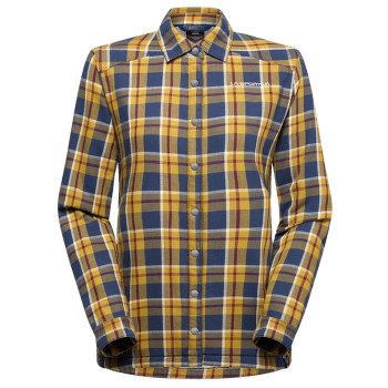 Chemises a manches longues La Sportiva RAMBLER LINED FLANNEL SHIRT WOMEN Night Sky/Chalk
