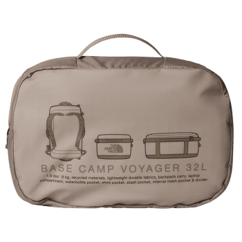 Sac The North Face BASE CAMP VOYAGER DUFFEL 32L KT0 TNF BLACK/ASPHALT GREY