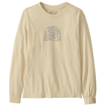 T-shirt a manches longues Patagonia Long-Sleeved Graphic T-Shirt Kids Skisel: Undyed Natural