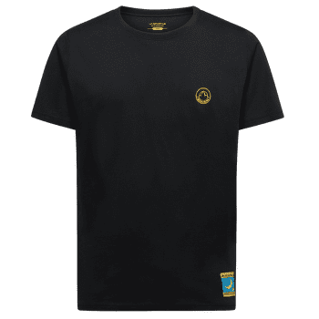 T-shirt a manches courtes La Sportiva Climbing on the Moon T-Shirt Men Nero/Giallo