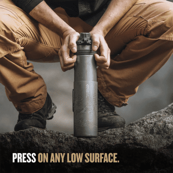 Filtre Grayl GeoPress Purifier Titanium Bottle Covert Black