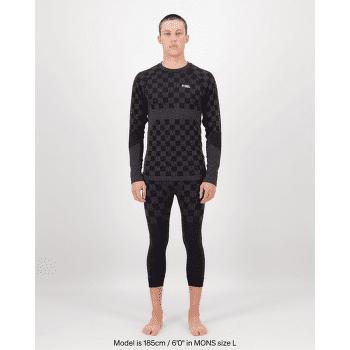 Leggings Mons Royale Ascender Merino Seamless 3/4 Legging Men Forged Iron / Black