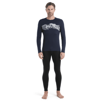 T-shirt a manches longues Icebreaker Merino 200 Oasis LS Crewe Men Midnight Navy