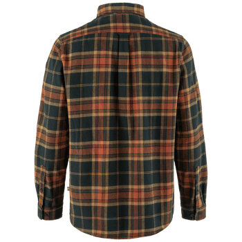 Chemises a manches longues Fjällräven Övik Twill Shirt Men Autumn Leaf-Dark Navy