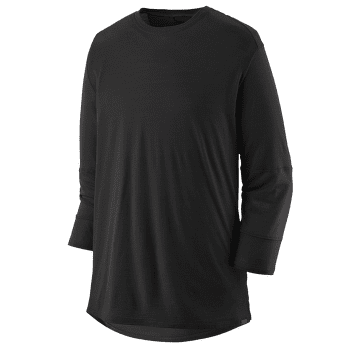 T-shirt a manches courtes Patagonia Merino 3/4 Sleeve Bike Jersey Men Black