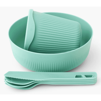 Ensemble Sea to Summit Passage Dinnerware Set - [1P] [6 Piece] Aqua Sea Blue