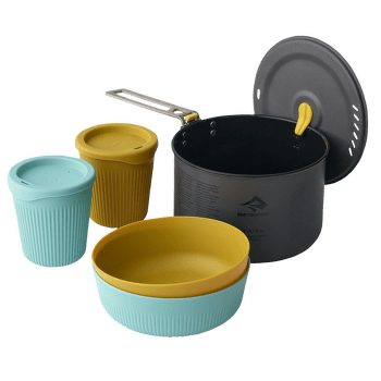 Ustensiles Sea to Summit Frontier UL One Pot Cook Set - 2.2l pot/2 m bowls/ cups