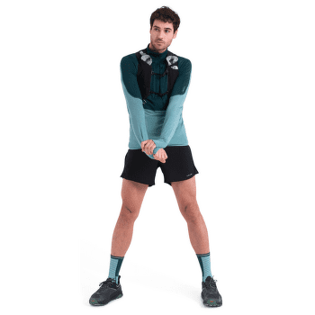 Sweat-shirt Icebreaker Merino 200 Realfleece™ Descender LS Half Zip Men BLACK/GRAPHITE/CB