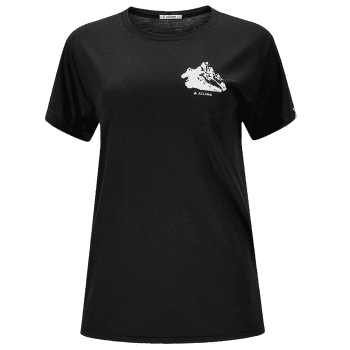 T-shirt a manches courtes Aclima LightWool Tee Mountain Women Jet Black