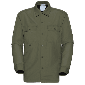 Chemises a manches longues Mammut Highland Longsleeve Shirt Men 40284 dark marsh