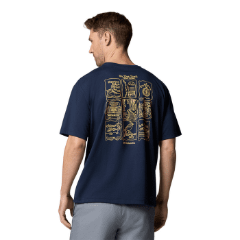 T-shirt a manches courtes Columbia Cedar Trail™ Back Graphic Tee Collegiate Navy, Trailguide Icons 464