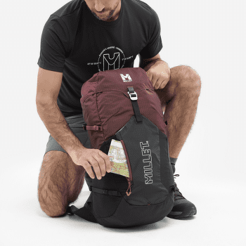 Sac a dos Millet UBIC 25 E-BLACK/DARK RED