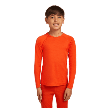 T-shirt a manches longues Icebreaker Oasis LS Crewe Kids Gritstone HTHR