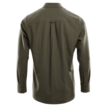 Chemises a manches longues Aclima LeisureWool Woven Wool Shirt Men Ranger Green
