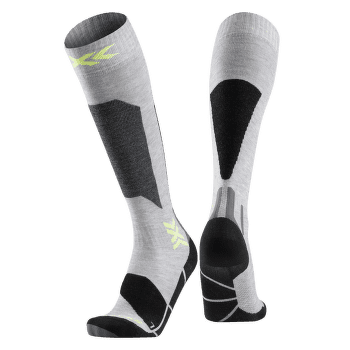 Chaussettes hauteur genou X-Bionic X-SOCKS® SKI DISCOVER OTC Rhino Grey/Canary
