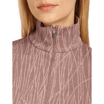 T-shirt a manches longues Icebreaker Merino 260 Tech Vertex LS Half Zip Delta Lines AOP Merino SUMMIT/BLUSH/J
