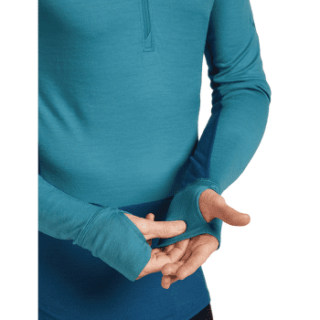 T-shirt a manches longues Icebreaker Merino 200 ZoneKnit™ LS Half Zip Men ATLANTIS/TOPAZ/CB