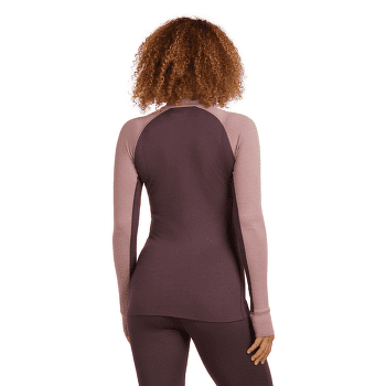 T-shirt a manches longues Icebreaker Merino 260 ZoneKnit™ LS Half Zip Women JAVA/SUMMIT/CB