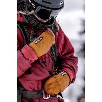 Gants Hestra Army Leather Wool Terry Mitt Grey