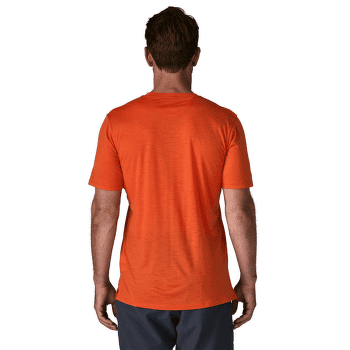 T-shirt a manches courtes Patagonia Capilene® Cool Merino Graphic Shirt Men Strata Stripe: Seabird Grey