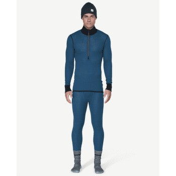 T-shirt a manches longues Devold Wool Mesh 190 Zip Neck Men 422B FLOOD/CAVIAR