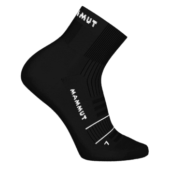 Chaussettes Mammut TRAIL RUNNING TARGETED CUSHION QUARTER SOCKS black-white 0047