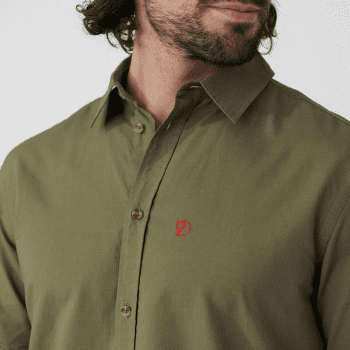 Chemises a manches courtes Fjällräven Övik Lite Shirt SS Men Dark Navy-Dawn Blue
