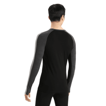 T-shirt a manches longues Icebreaker 200 ZoneKnit LS Crewe Men JET HTHR/BLACK/METRO HTHR/CB