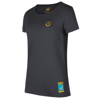 T-shirt a manches courtes La Sportiva CLIMBING ON THE MOON T-Shirt Women Carbon/Giallo