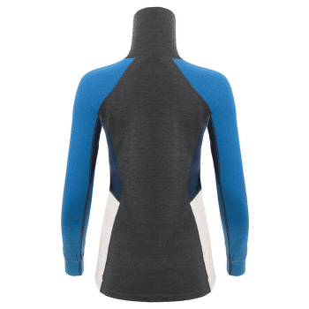 T-shirt a manches longues Aclima WarmWool Polo Women Marengo/Corsai /Beige Mel./NavyBlazer